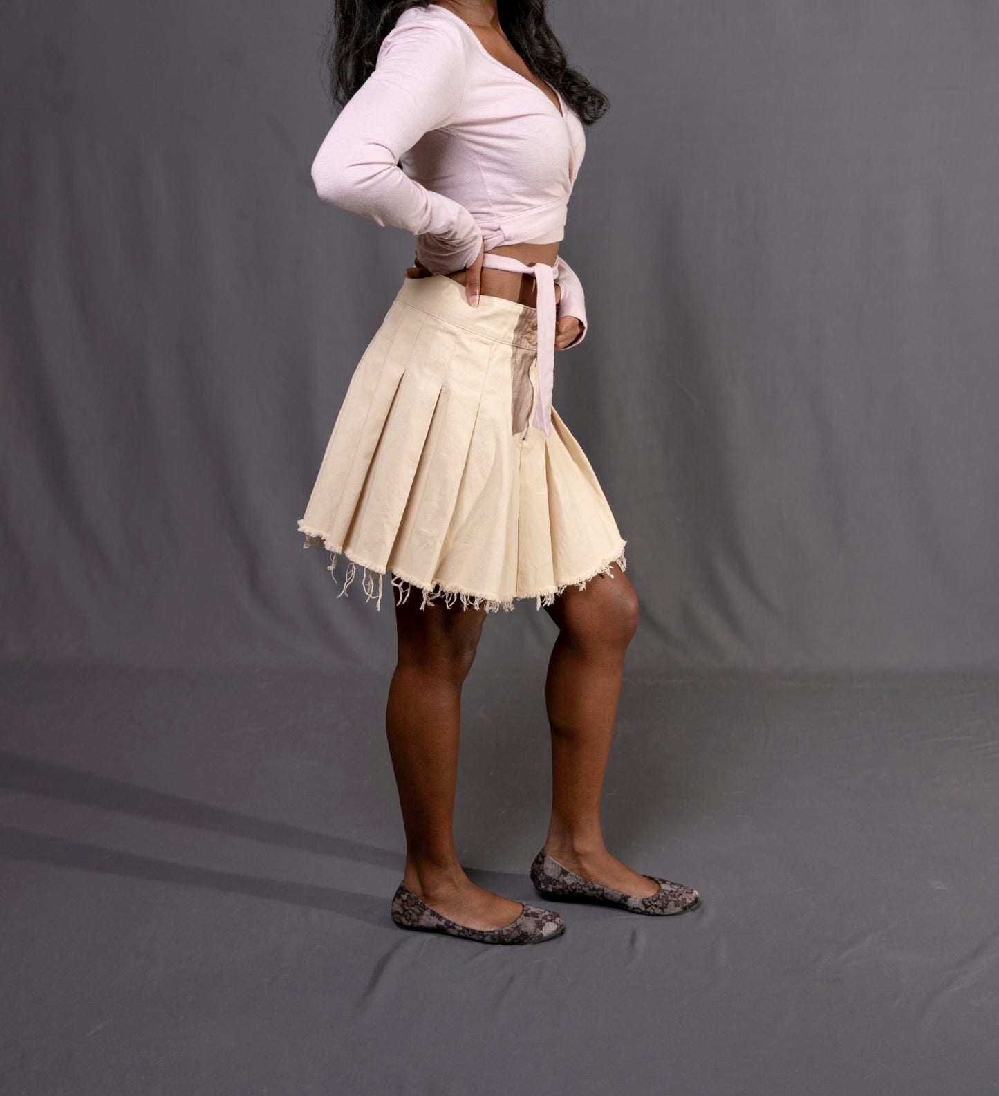 Miri Side Button Skirt